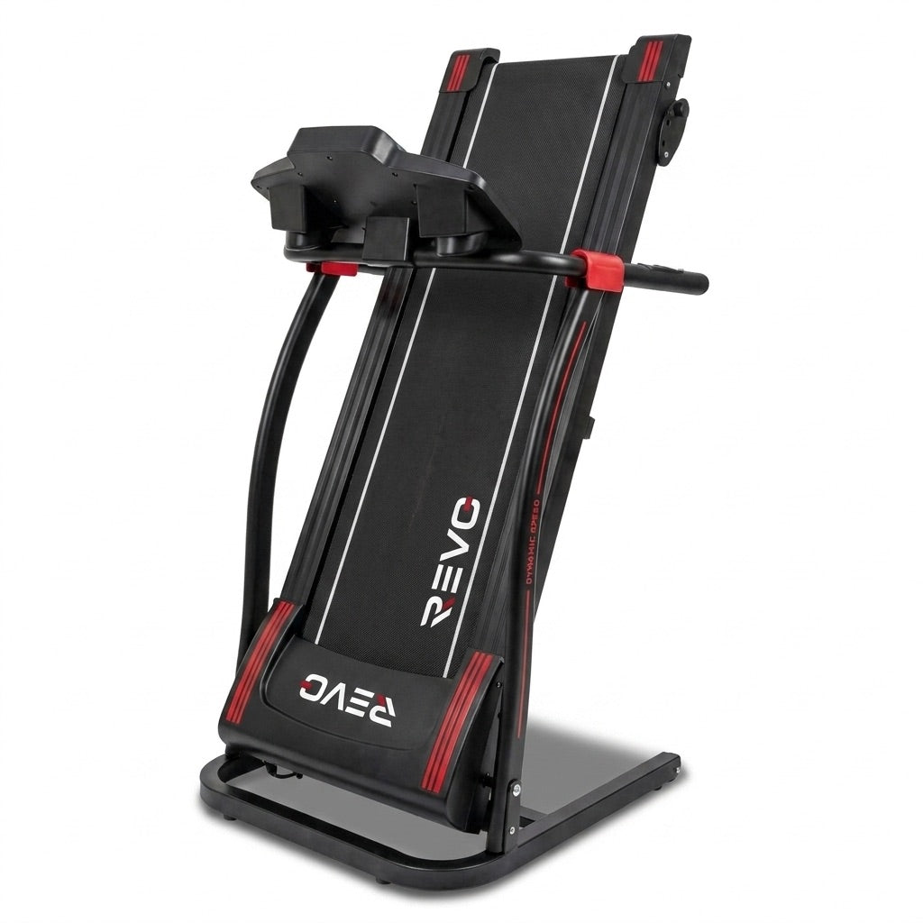 Tapis de Course Pliable REVO Motion 14 – 0,8 à 14 km/h – 12 Programmes – Surface 123 × 40 cm – Charge 120 kg