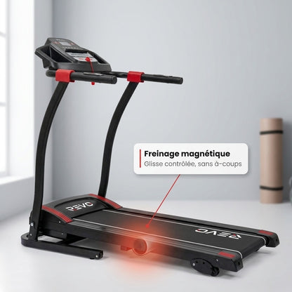 Tapis de Course Pliable REVO Motion 14 – 0,8 à 14 km/h – 12 Programmes – Surface 123 × 40 cm – Charge 120 kg