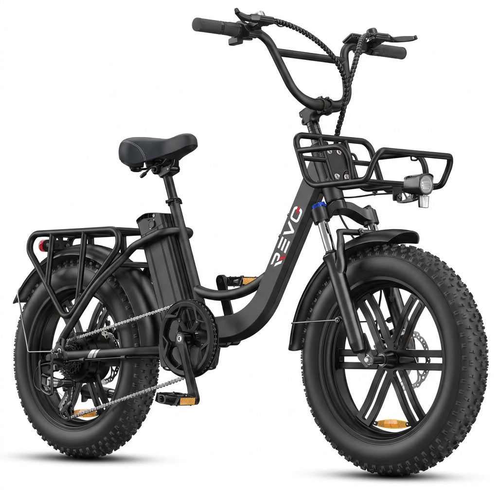 Vélo Électrique Fat Bike REVO Terra Boost – 250 W – Autonomie jusqu’à 126 km – Batterie 48 V 13 Ah – Couple 75 Nm – Pneus 20" x 4"