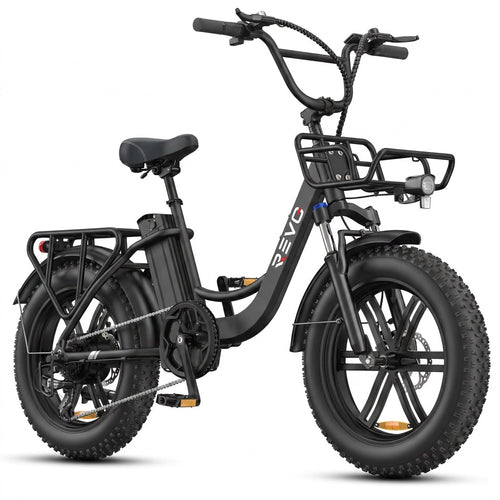 Vélo Électrique Fat Bike REVO Terra Boost – 250 W – Autonomie jusqu’à 126 km – Batterie 48 V 13 Ah – Couple 75 Nm – Pneus 20" x 4"