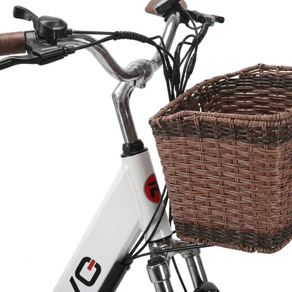 Vélo Électrique REVO Citya – 250 W – Autonomie 80 km – Batterie 36 V 10 Ah – 26" – Panier & Porte-Bagages