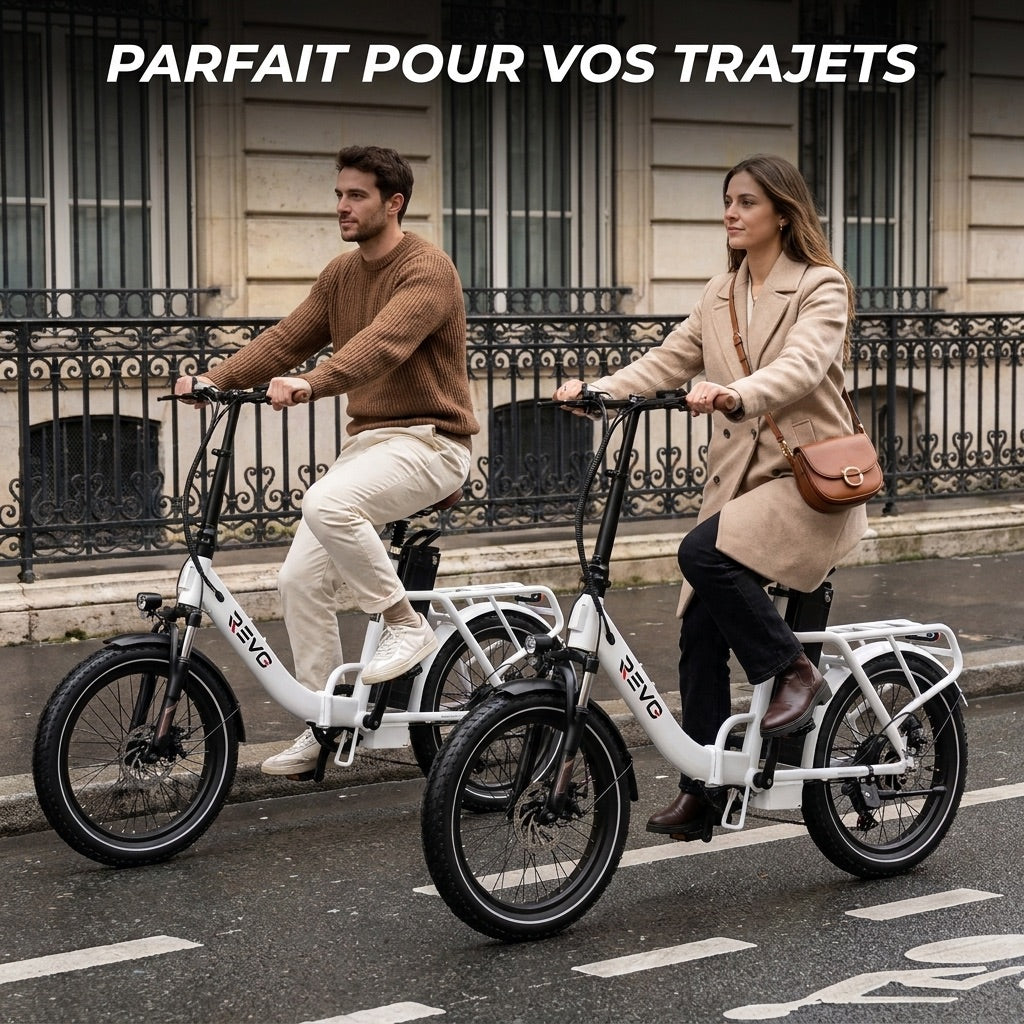 Vélo Électrique Pliable REVO Flex – 250W – Batterie 48V 17Ah – Autonomie jusqu’à 120 km – Pneus 20″ x 3.0″