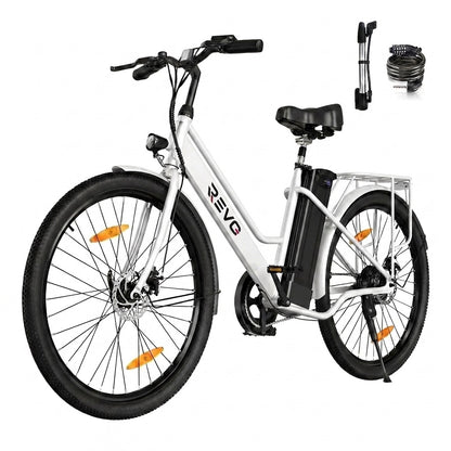Vélo Électrique REVO Avenue 26″ – Moteur 250W – Batterie Amovible 36V 8,4Ah – Autonomie jusqu’à 70 km – Freins à Disque