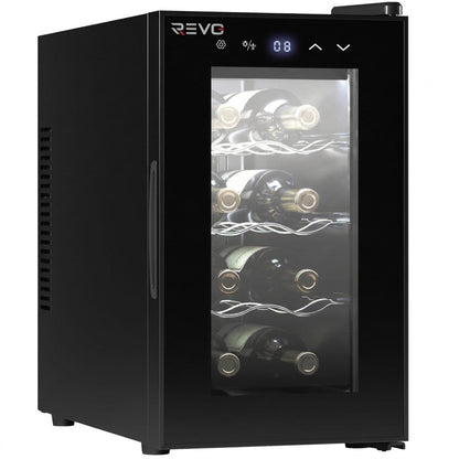 Cave à Vin REVO Origine – 8 Bouteilles – 21 L – Température Réglable 8 à 18 °C – Commande Tactile – 35 dB