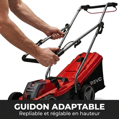 Tondeuse à Gazon sans Fil REVO Swift 200 – 18 V, 33 cm, Moteur Brushless, Batterie 4,0 Ah Incluse, Bac 30 L – Jusqu’à 200 m²