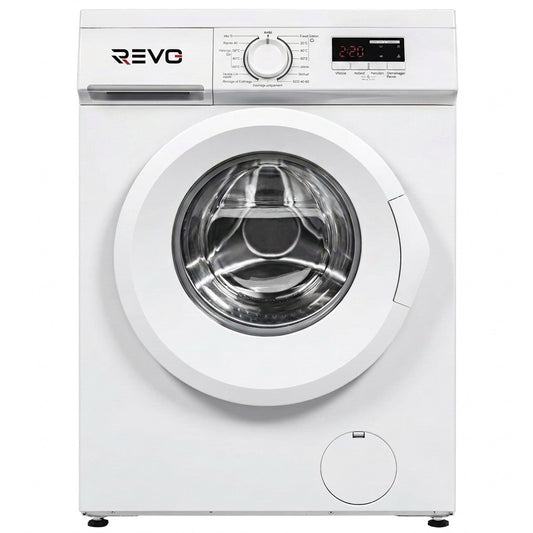 Lave-Linge Hublot REVO Élégance 8 – Machine à Laver 8 kg – Classe A – 1400 tr/min – 15 Programmes, Vapeur & Format Slim