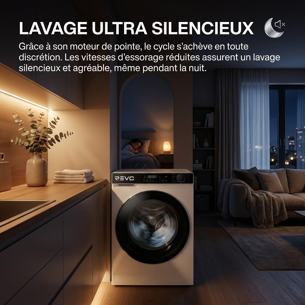 Lave-Linge Hublot REVO Majesta 13 – Machine à Laver 13 kg – Classe A – 1400 tr/min – 15 Programmes – Vapeur & Connectée