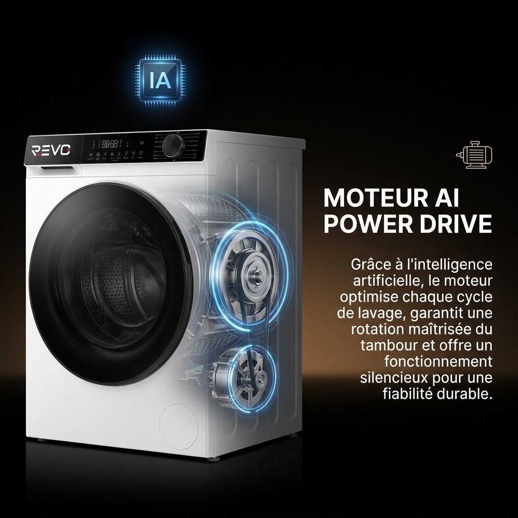 Lave-Linge Hublot REVO Majesta 13 – Machine à Laver 13 kg – Classe A – 1400 tr/min – 15 Programmes – Vapeur & Connectée