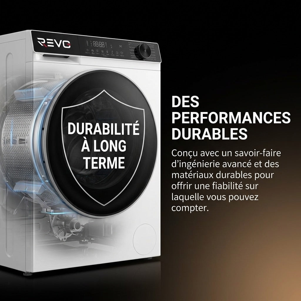 Lave-Linge Hublot REVO Majesta 13 – Machine à Laver 13 kg – Classe A – 1400 tr/min – 15 Programmes – Vapeur & Connectée