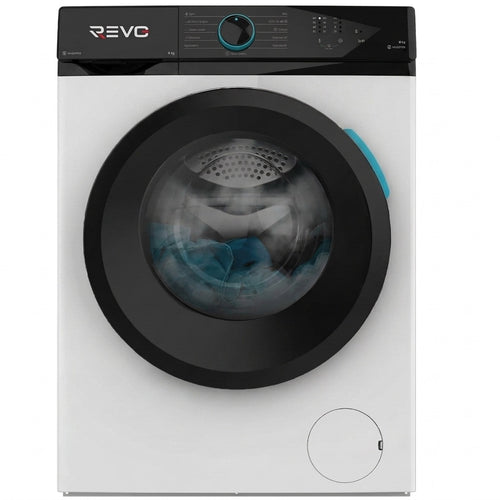 Lave-Linge Hublot REVO Pureva 8 – Machine à Laver 8 kg – Classe A – 1200 tr/min – 11 Programmes – Vapeur & Moteur Inverter