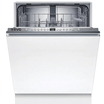 Lave-Vaisselle Tout Intégrable REVO Integra 60 – 60 cm – 6 Programmes – 3 Options – 48 dB – Panier Réglable 3 Hauteurs