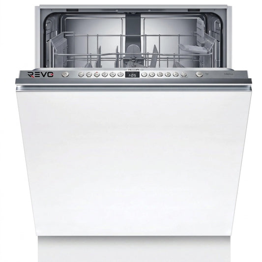 Lave-Vaisselle Tout Intégrable REVO Integra 60 – 60 cm – 6 Programmes – 3 Options – 48 dB – Panier Réglable 3 Hauteurs