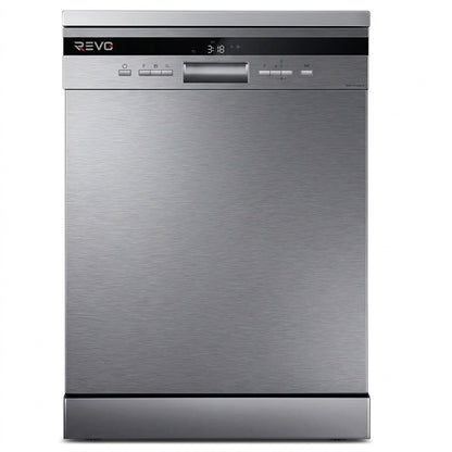 Lave-Vaisselle Pose Libre REVO Altis 14 – 14 Couverts – 44 dB – 8 Programmes – Ouverture Automatique – Inox