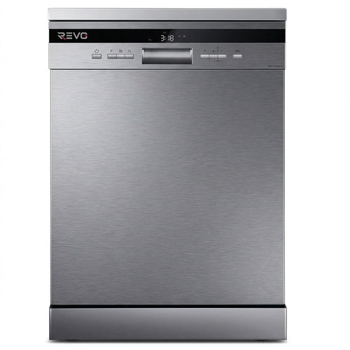 Lave-Vaisselle Pose Libre REVO Altis 14 – 14 Couverts – 44 dB – 8 Programmes – Ouverture Automatique – Inox