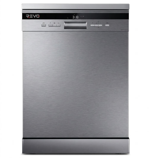 Lave-Vaisselle Pose Libre REVO Altis 14 – 14 Couverts – 44 dB – 8 Programmes – Ouverture Automatique – Inox