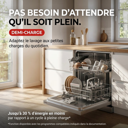 Lave-Vaisselle Pose Libre REVO Soreva 12 – 12 Couverts – 47 dB – 6 Programmes – Lavage Hygiénique 72°C – Inox