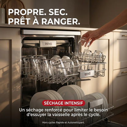 Lave-Vaisselle Pose Libre REVO Soreva 12 – 12 Couverts – 47 dB – 6 Programmes – Lavage Hygiénique 72°C – Inox