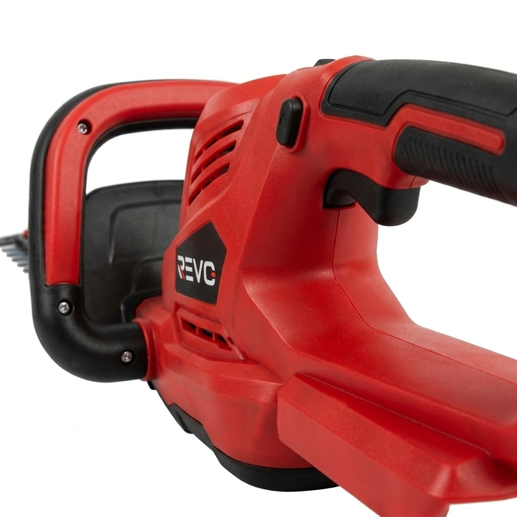 Taille-Haie Sans Fil REVO Vektor 50 – 18 V – Lame 50 cm – Moteur Sans Charbon – 3 Vitesses – Espacement 35 mm