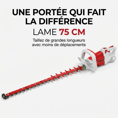Taille-Haie Sans Fil REVO Altis 75 – 18 V – Lame 75 cm – 3 Vitesses – 4 400 cps/min – Espacement 35 mm