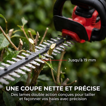 Taille-Haie Sans Fil REVO Silex 55 – 18 V – Lame 55 cm – Coupe jusqu’à 19 mm – Autonomie jusqu’à 75 min