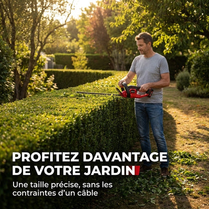 Taille-Haie Sans Fil REVO Silex 55 – 18 V – Lame 55 cm – Coupe jusqu’à 19 mm – Autonomie jusqu’à 75 min