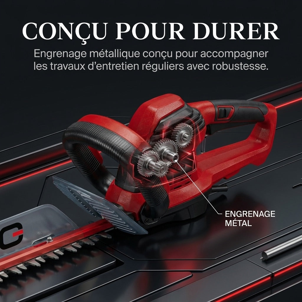 Taille-Haie Électrique REVO Blade 67 – 700 W – Lame 71 cm – Coupe 67 cm – Écartement 30 mm – Poignée Pivotante