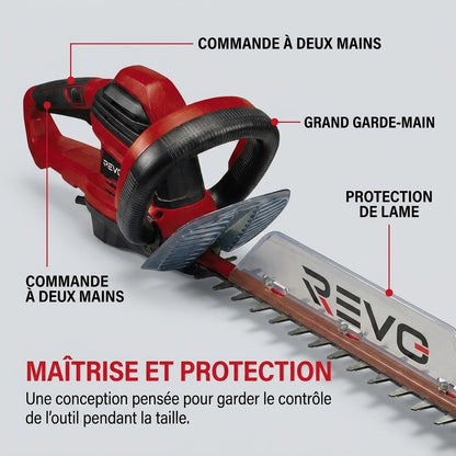 Taille-Haie Électrique REVO Blade 67 – 700 W – Lame 71 cm – Coupe 67 cm – Écartement 30 mm – Poignée Pivotante
