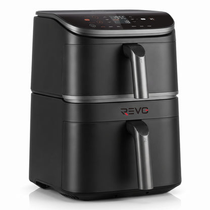 Air Fryer REVO DuoChef 10 – 10,8 L – Double Zone Verticale – 3 Niveaux de Cuisson – 6-en-1 – 2 630 W