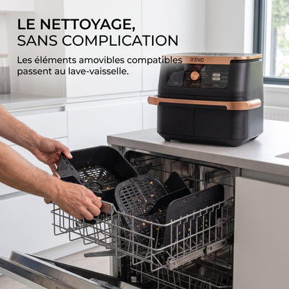 Air Fryer REVO Majora 10 – 10,4 L – 2 Zones de Cuisson – 7 Fonctions – 2 470 W – 240 °C