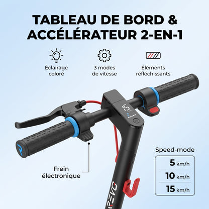 Trottinette Électrique Enfant REVO Spark 15 – 150 W – 3 Vitesses – Jusqu’à 15 km/h – Autonomie 8 km