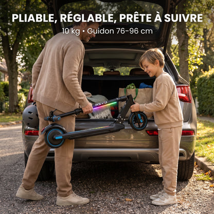Trottinette Électrique Enfant REVO Spark 15 – 150 W – 3 Vitesses – Jusqu’à 15 km/h – Autonomie 8 km