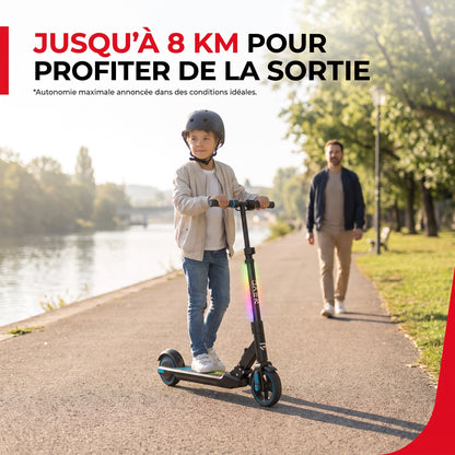Trottinette Électrique Enfant REVO Spark 15 – 150 W – 3 Vitesses – Jusqu’à 15 km/h – Autonomie 8 km