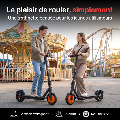 Trottinette Électrique REVO Sprinty 350 – Moteur 350 W – Roues 8,5″ – Pliable – Éclairage LED