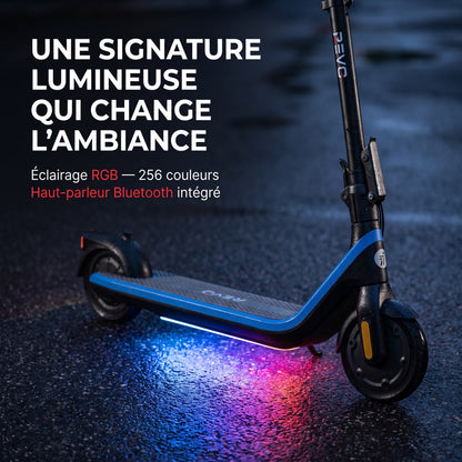 Trottinette Électrique Enfant REVO Kinetik 16 – Jusqu’à 16 km/h – Autonomie jusqu’à 16 km – 3 Modes de Conduite – Guidon Réglable