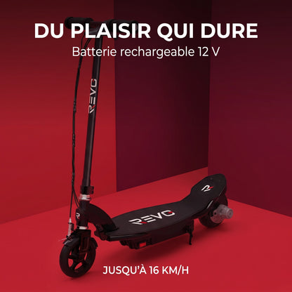 Trottinette Électrique Enfant REVO Junior 85 – 85 W – Jusqu’à 16 km/h – Batterie 12 V – Dès 8 ans