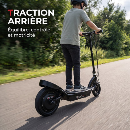 Trottinette Électrique Enfant REVO Junior 85 – 85 W – Jusqu’à 16 km/h – Batterie 12 V – Dès 8 ans