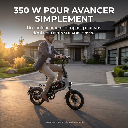 Draisienne Électrique REVO Glide 14 – 350 W – Autonomie jusqu’à 15 km – Roues 14″ – Batterie Amovible 36 V 5,2 Ah