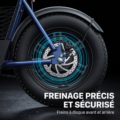 Draisienne Électrique REVO Helix 16 – 400 W – Autonomie jusqu’à 30 km – Roues Fat 16" – Double Frein à Disque