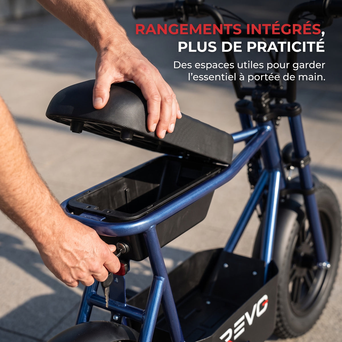 Draisienne Électrique REVO Helix 16 – 400 W – Autonomie jusqu’à 30 km – Roues Fat 16" – Double Frein à Disque