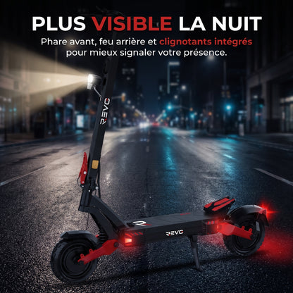 Trottinette Électrique REVO Apex X2 – 2 × 1800 W – Batterie 52 V 23,4 Ah – Pneus 10″ Tubeless – Double Suspension – APP & NFC