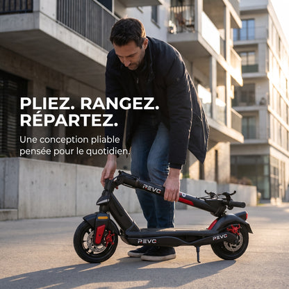 Trottinette Électrique REVO Altura 50 – 350 W – Autonomie 50 km – Batterie 468 Wh – Roues 10″ – Clignotants Intégrés