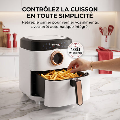 Airfryer REVO Savoris 1700 – Friteuse à Air 1700 W – 8 Préréglages – Écran Tactile – Blanc