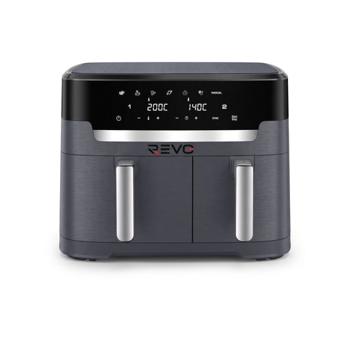 Air Fryer REVO Twinora 11 – 11 L – Double Zone 6,5 L + 4,5 L – 2 700 W – 7 Programmes