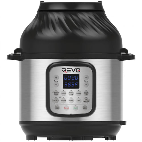 Multicuiseur & Air Fryer REVO Fusion 6 – 5,7 L – 1500 W – 11 Fonctions de Cuisson – Cuisson Sous Pression & Friture à Air