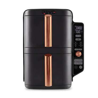 Air Fryer Vertical REVO Altis 95 – 9,5 L, 2 Tiroirs, 4 Niveaux de Cuisson & 6 Fonctions
