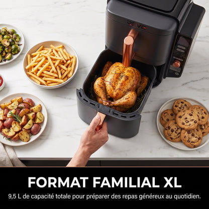 Air Fryer Vertical REVO Altis 95 – 9,5 L, 2 Tiroirs, 4 Niveaux de Cuisson & 6 Fonctions