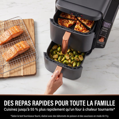 Air Fryer Vertical REVO Altis 95 – 9,5 L, 2 Tiroirs, 4 Niveaux de Cuisson & 6 Fonctions