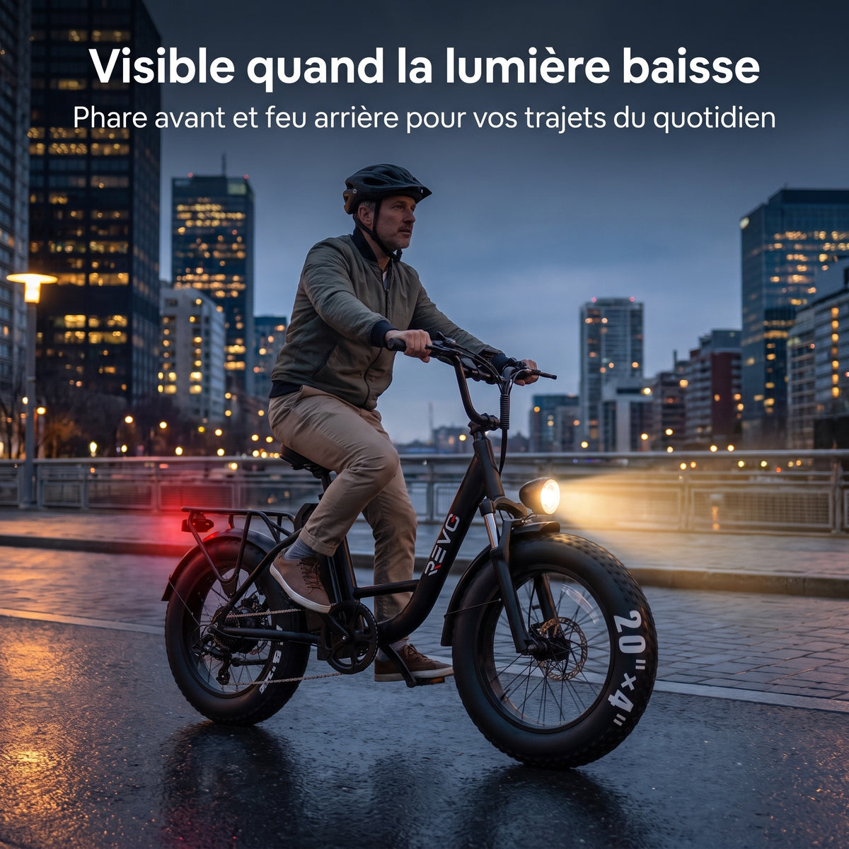 Vélo Électrique Fat Bike REVO Ranger 110 - 250 W avec Batterie Amovible 48 V 15,6 Ah, Écran LCD Couleur & Autonomie jusqu’à 110 km