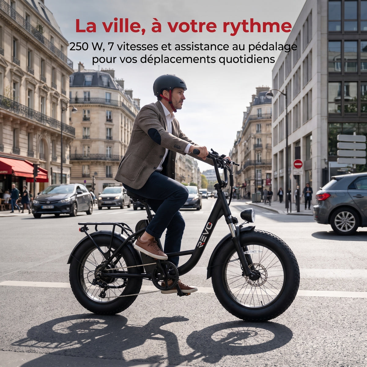 Vélo Électrique Fat Bike REVO Ranger 110 - 250 W avec Batterie Amovible 48 V 15,6 Ah, Écran LCD Couleur & Autonomie jusqu’à 110 km