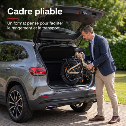 Vélo Électrique Pliable REVO Strada 160 –  Fat Bike 250 W, 100 Nm, Batterie 720 Wh, Autonomie jusqu’à 160 km & GPS